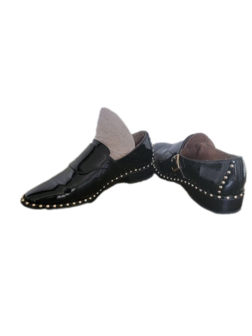 Adrianna Papell Black Monk Strap Dress Shoes Size 6.5